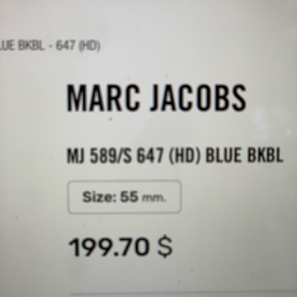 MARC JACOBS BLUE SUNGLASSES - Picture 4 of 8